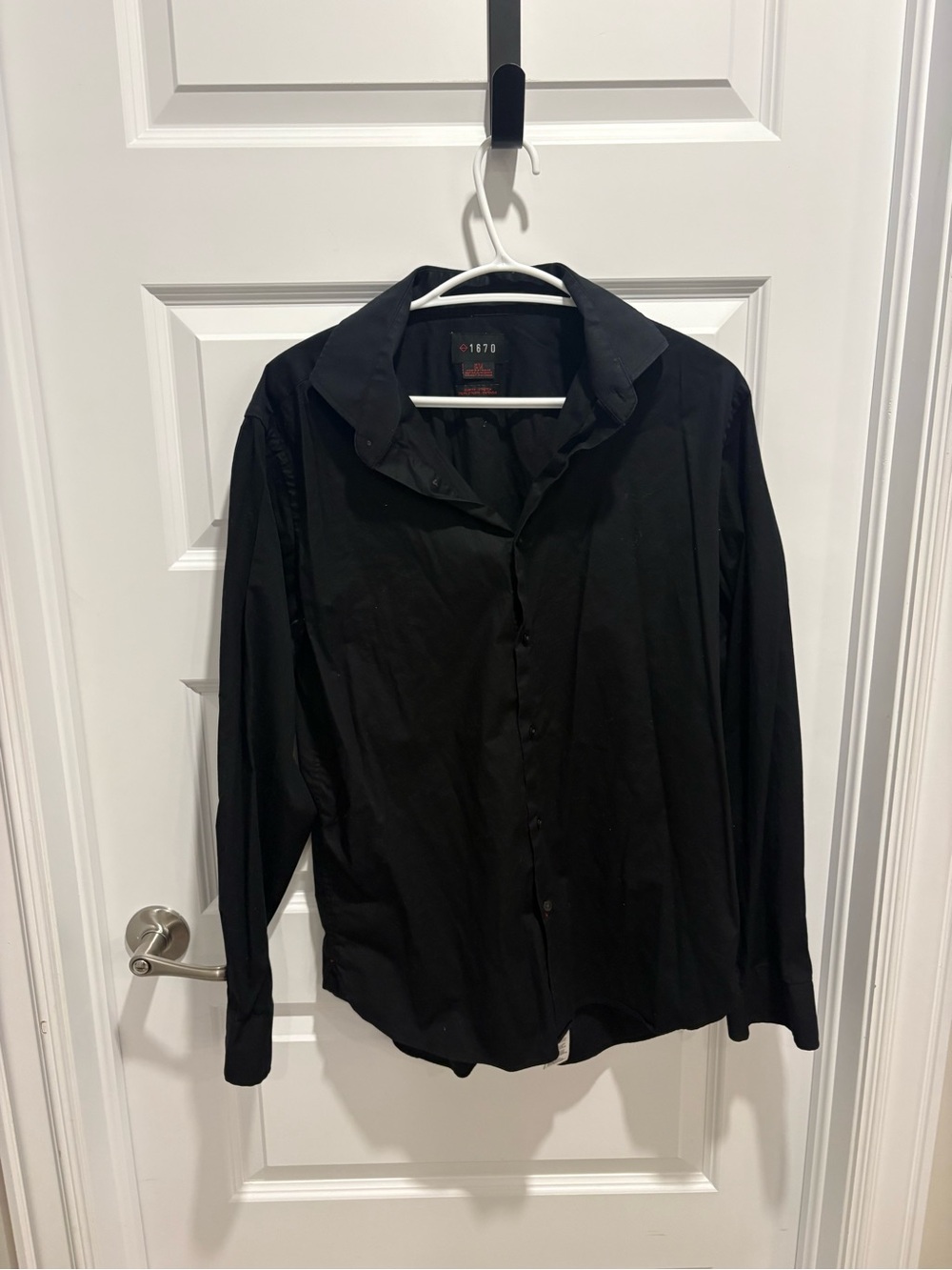 Men's Black Button-Up Shirt -